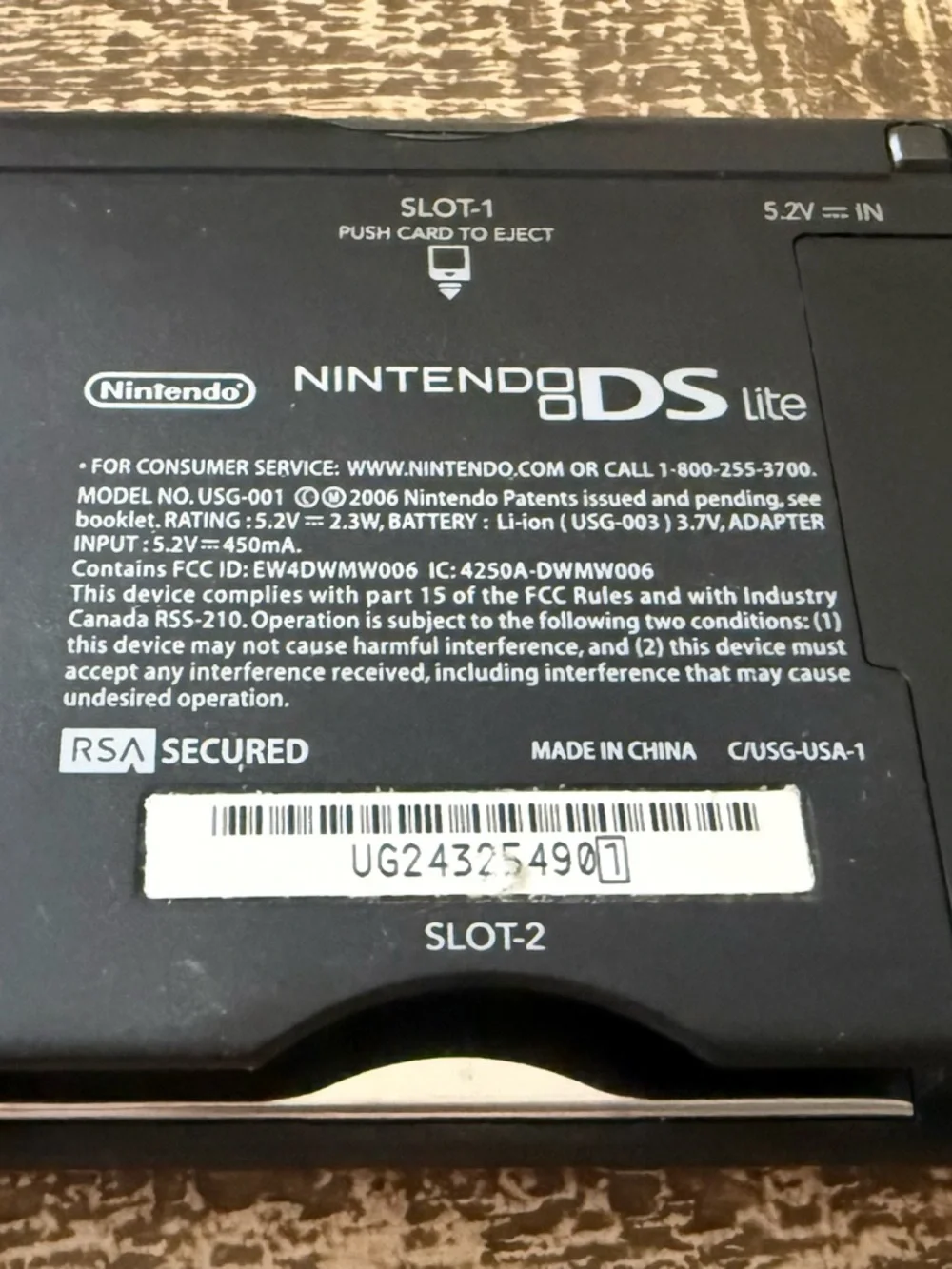 Nintendo DS Lite Red Handheld Console with Disney Stitch Jam Game